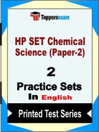 HP SET Chemical Science (Paper-2) Book in English - Question Paper / Practice Set