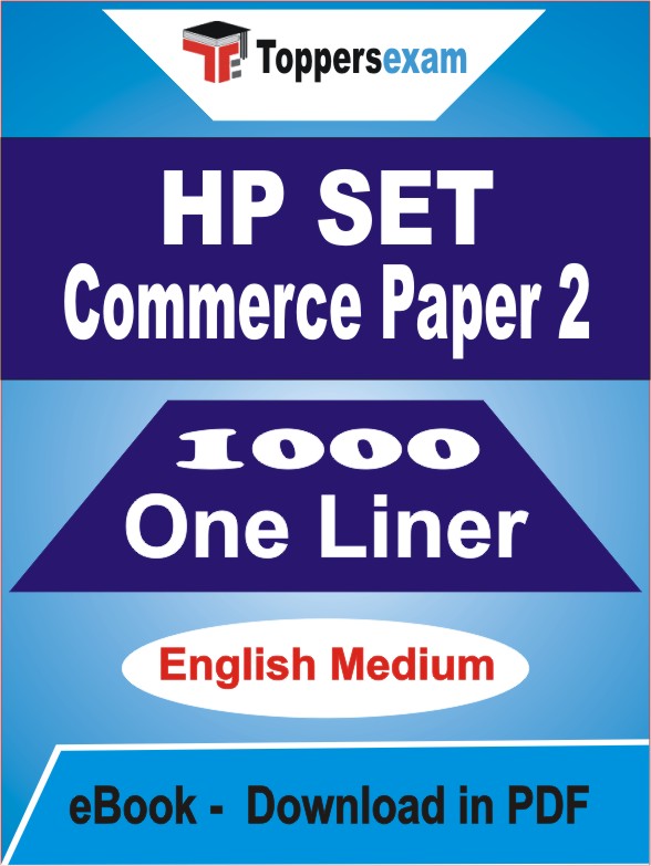 HP SET Commerce Paper 2 One Liner Book PDF in English