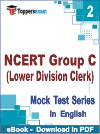 NCERT Group C (Lower Division Clerk) Test PDF Book In English - Question Paper