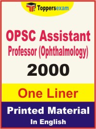 OPSC Assistant Professor (Ophthalmology) One Liner Book in English