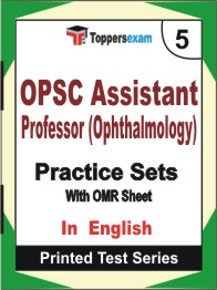 OPSC Assistant Professor (Ophthalmology) Book in English - Mock Test / Practice Set