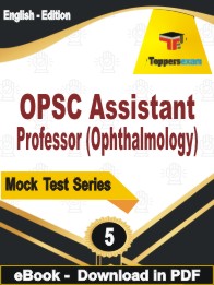 OPSC Assistant Professor (Ophthalmology) Test PDF Book In English - Practice Set