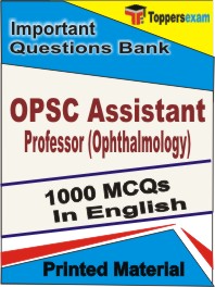 OPSC Assistant Professor (Ophthalmology) Book in English - Objective MCQ