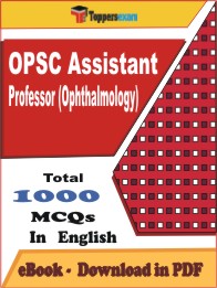 OPSC Assistant Professor (Ophthalmology) PDF Book In English - MCQ / Objective Questions