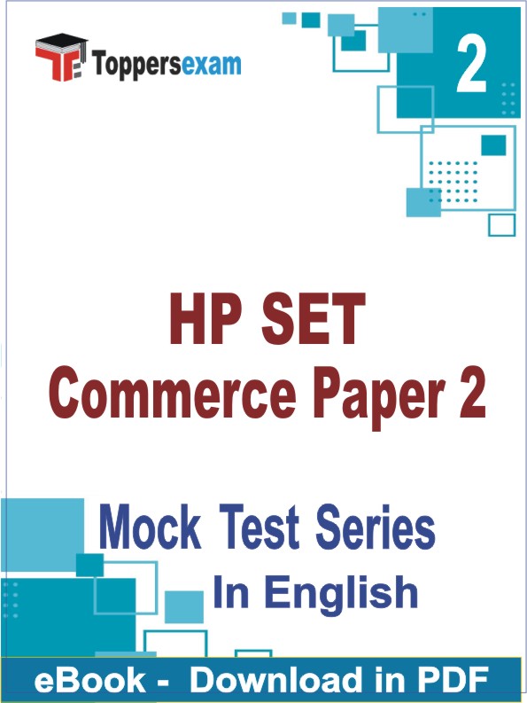 HP SET Commerce Paper 2 PDF Book In English - Question Paper