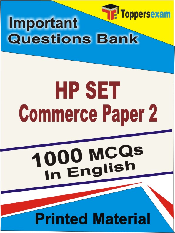 HP SET Commerce Paper 2 Book in English - Objective MCQ