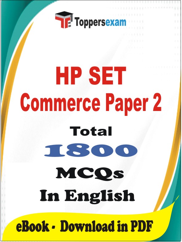HP SET Commerce Paper 2 PDF Book In English - MCQ / Objective Questions