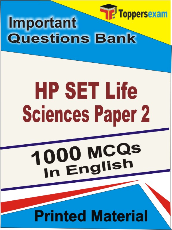 HP SET Life Sciences (Paper 2) Book in English - Objective MCQ