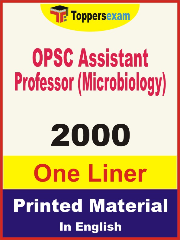 OPSC Assistant Professor (Microbiology) One Liner Book in English