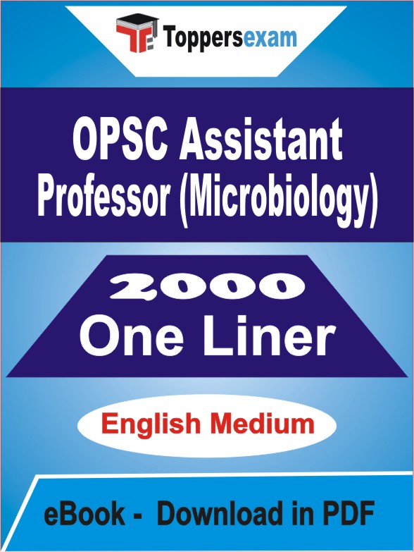 OPSC Assistant Professor (Microbiology) One Liner Book PDF in English
