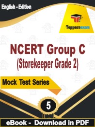 NCERT Group C (Storekeeper Grade 2) Test PDF Book In English - Practice Set