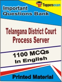 Telangana District Court  Process Server Book in English - Objective MCQ