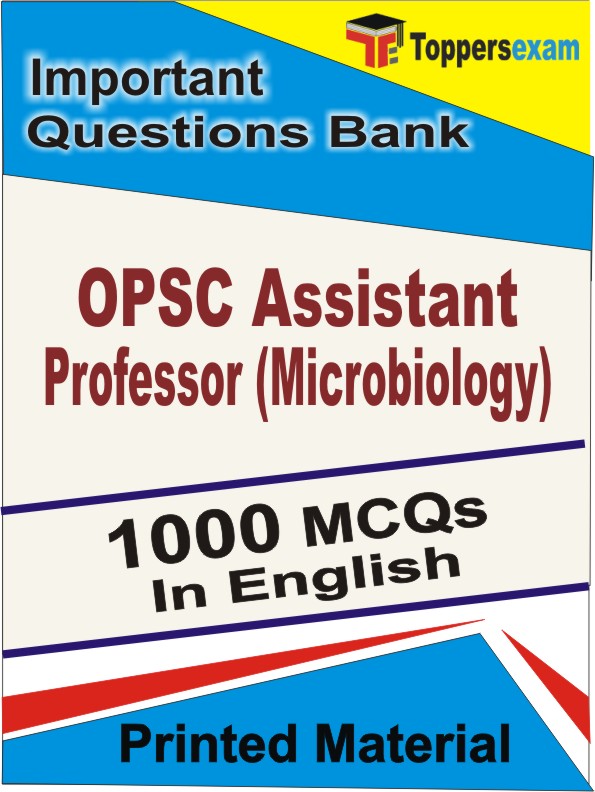 OPSC Assistant Professor (Microbiology) Book in English - Objective MCQ