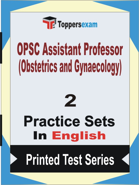 OPSC Assistant Professor (Obstetrics and Gynaecology) Book in English - Question Paper / Practice Set