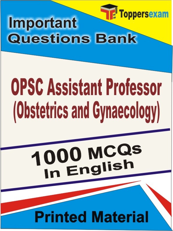 OPSC Assistant Professor (Obstetrics and Gynaecology) Book in English - Objective MCQ