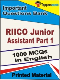 RIICO Junior Assistant (Part-1) Book in English - Objective MCQ