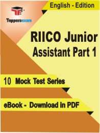 RIICO Junior Assistant (Part-1) Test PDF Book in English - Mock Test/Practice Set