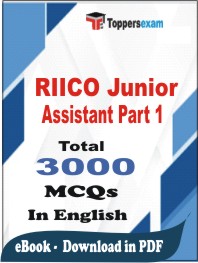 RIICO Junior Assistant (Part-1) PDF Book In English - MCQ / Objective Questions