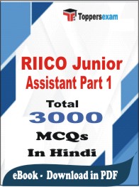 RIICO Junior Assistant (Part-1) PDF Book In Hindi - MCQ / Objective Questions