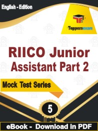 RIICO Junior Assistant (Part-2) Test PDF Book In English - Practice Set