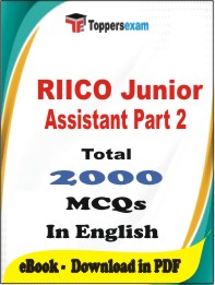 RIICO Junior Assistant (Part-2) PDF Book In English - MCQ / Objective Questions