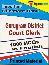 Gurugram District Court Clerk Book in English - Objective MCQ