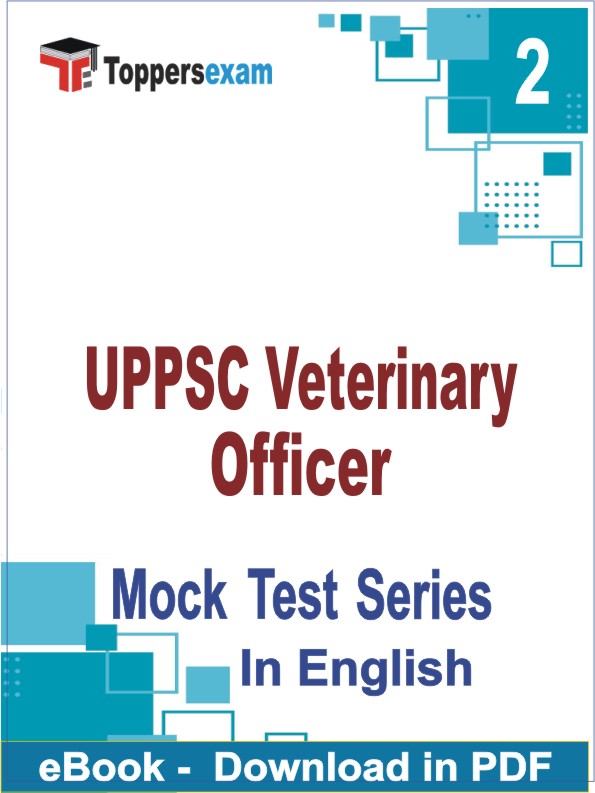 UPPSC Veterinary Officer PDF Book In English - Question Paper