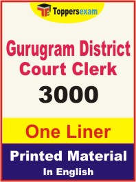 Gurugram District Court Clerk One Liner Book in English
