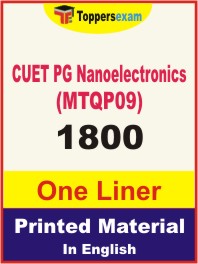 CUET PG Nanoelectronics (MTQP09) One Liner Book in English
