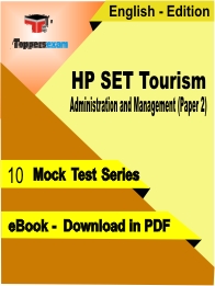 HP SET Tourism Administration and Management (Paper 2) PDF Book In English - Mock Test/Practice Set