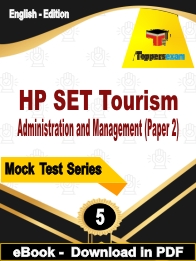 HP SET Tourism Administration and Management (Paper 2)  PDF Book In English - Practice Set