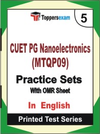 CUET PG Nanoelectronics (MTQP09) Book in English - Mock Test / Practice Set