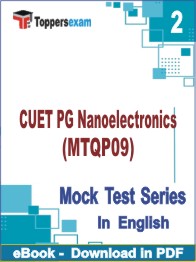 CUET PG Nanoelectronics (MTQP09) Test PDF Book In English - Question Paper