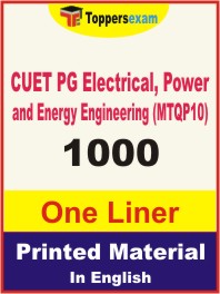 CUET PG Electrical, Power and Energy Engineering (MTQP10) One Liner Book in English
