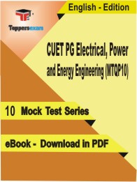 CUET PG Electrical, Power and Energy Engineering (MTQP10) Test PDF Book in English - Mock Test/Practice Set