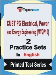 CUET PG Electrical, Power and Energy Engineering (MTQP10) Book in English - Question Paper / Practice Set