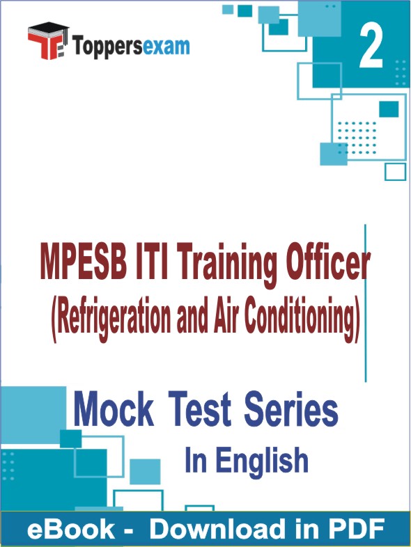 MPESB ITI Training Officer (Refrigeration and Air Conditioning) PDF Book In English - Question Paper