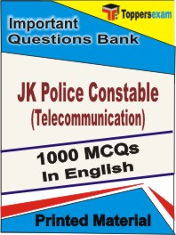 JK Police Constable (Telecommunication) Book in English - Objective MCQ