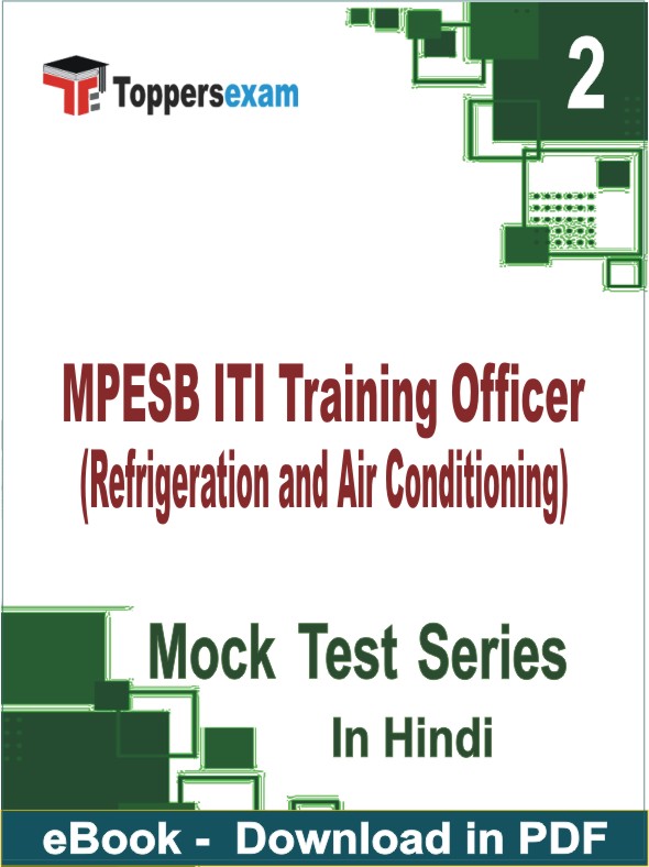 MPESB ITI Training Officer (Refrigeration and Air Conditioning) PDF Book In Hindi - Question Paper