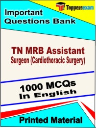 TN MRB Assistant Surgeon (Cardiothoracic Surgery) Book in English - Objective MCQ