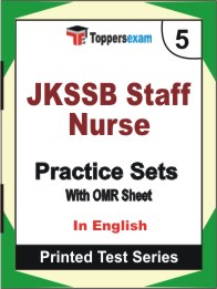 JKSSB Staff Nurse Book in English - Mock Test / Practice Set