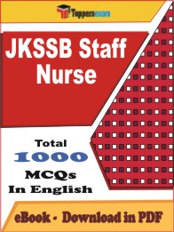 JKSSB Staff Nurse PDF Book In English - MCQ / Objective Questions