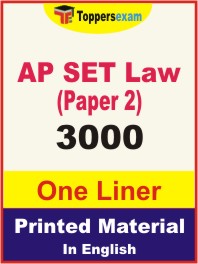 AP SET Law (Paper-2) One Liner Book in English