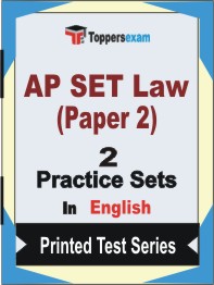 AP SET Law (Paper-2) Book in English - Question Paper / Practice Set