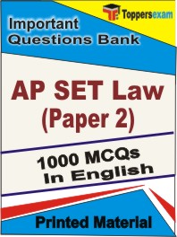 AP SET Law (Paper-2) Book in English - Objective MCQ