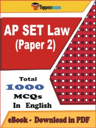 AP SET Law (Paper-2) PDF Book In English - MCQ / Objective Questions