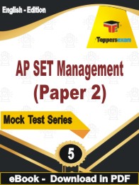 AP SET Management (Paper-2) Test PDF Book In English - Practice Set