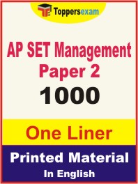 AP SET Management (Paper-2) One Liner Book in English