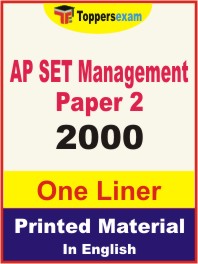 AP SET Management (Paper-2) One Liner Book in English