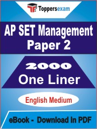 AP SET Management (Paper-2) One Liner Book PDF in English